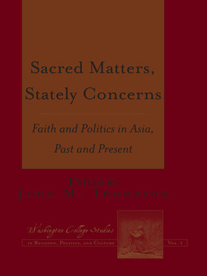 cover image of Sacred Matters, Stately Concerns